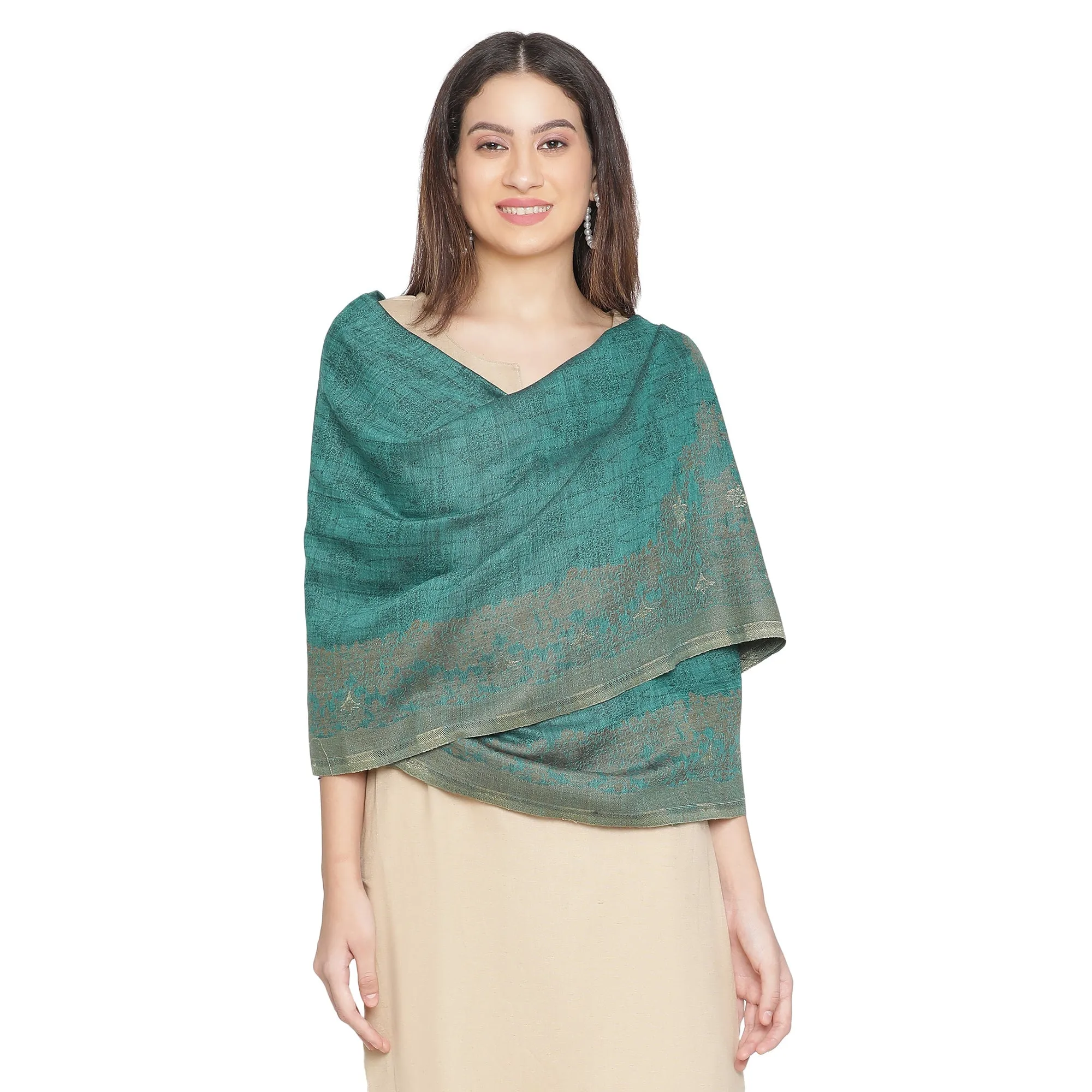 Daphne Woven Design Woolen Shawl