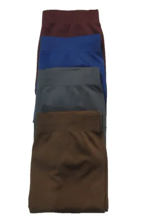Dark Brown Ribbed Waistband Leggings 12/11/23 1194