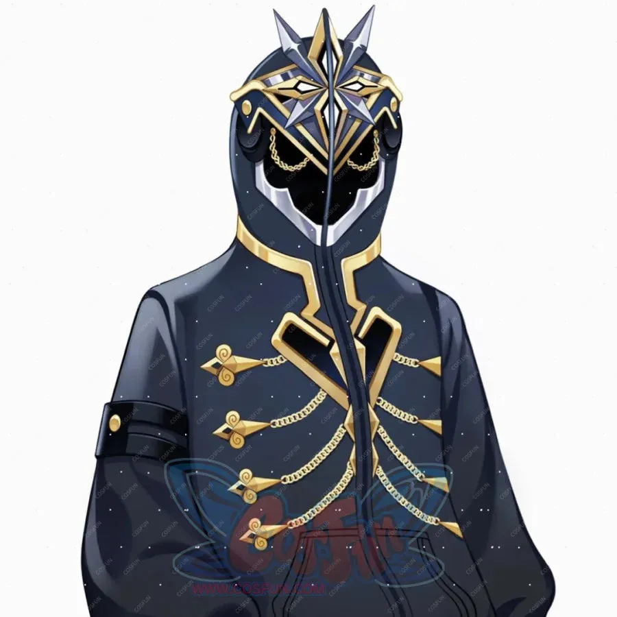 Deposit COSFUN Original Genshin Impact Eleven Fatui Harbingers The Captain II Capitano Cosplay Derivative Full Zip Hoodie