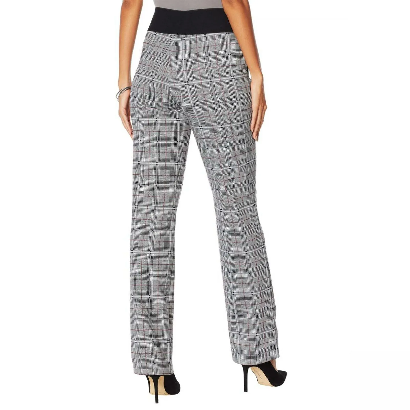 DG2 by Diane Gilman Women's Straight Leg Pull On Ponte Pants