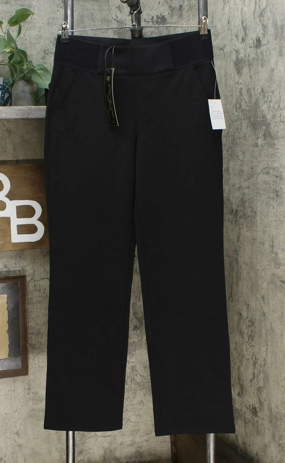 DG2 by Diane Gilman Women's Straight Leg Pull On Ponte Pants
