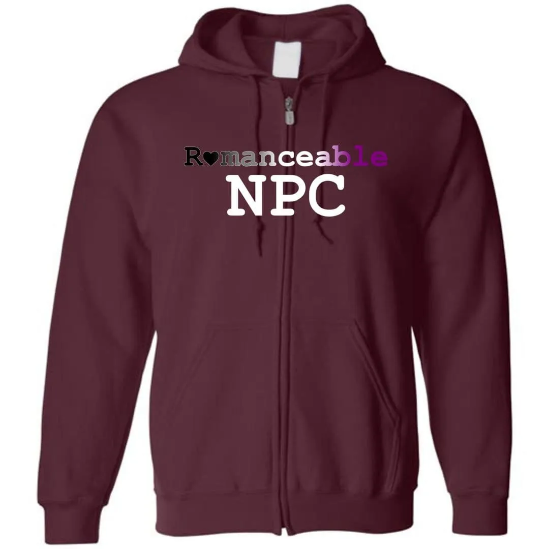 Dice Priori Romanceable NPC Ace Unisex Zip Hoodie