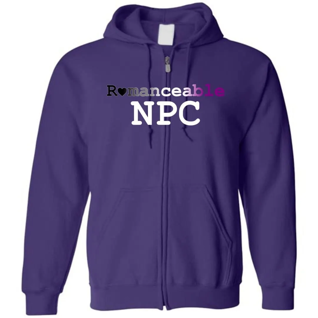 Dice Priori Romanceable NPC Ace Unisex Zip Hoodie