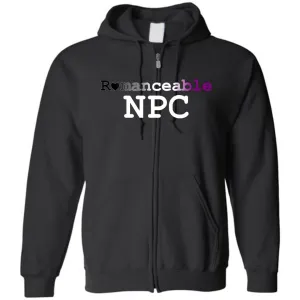 Dice Priori Romanceable NPC Ace Unisex Zip Hoodie