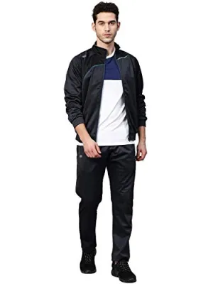 DIDA Men's Polyester Tracksuit (D1283Navy_XL_Navy & Classic Blue_X-Large)