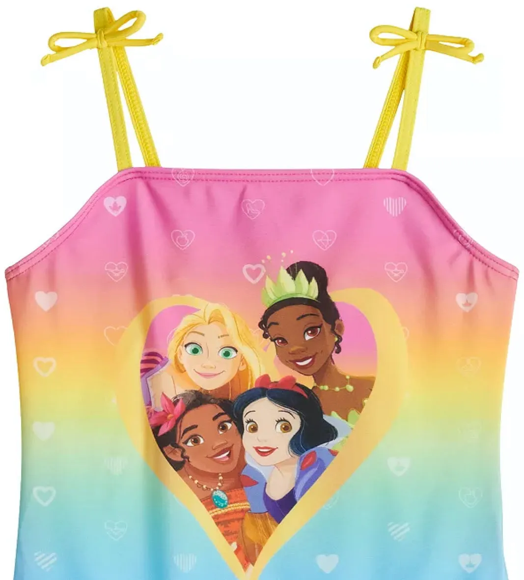 Disney Princess Girls Swimsuit One Piece Bathing Suit for Kids