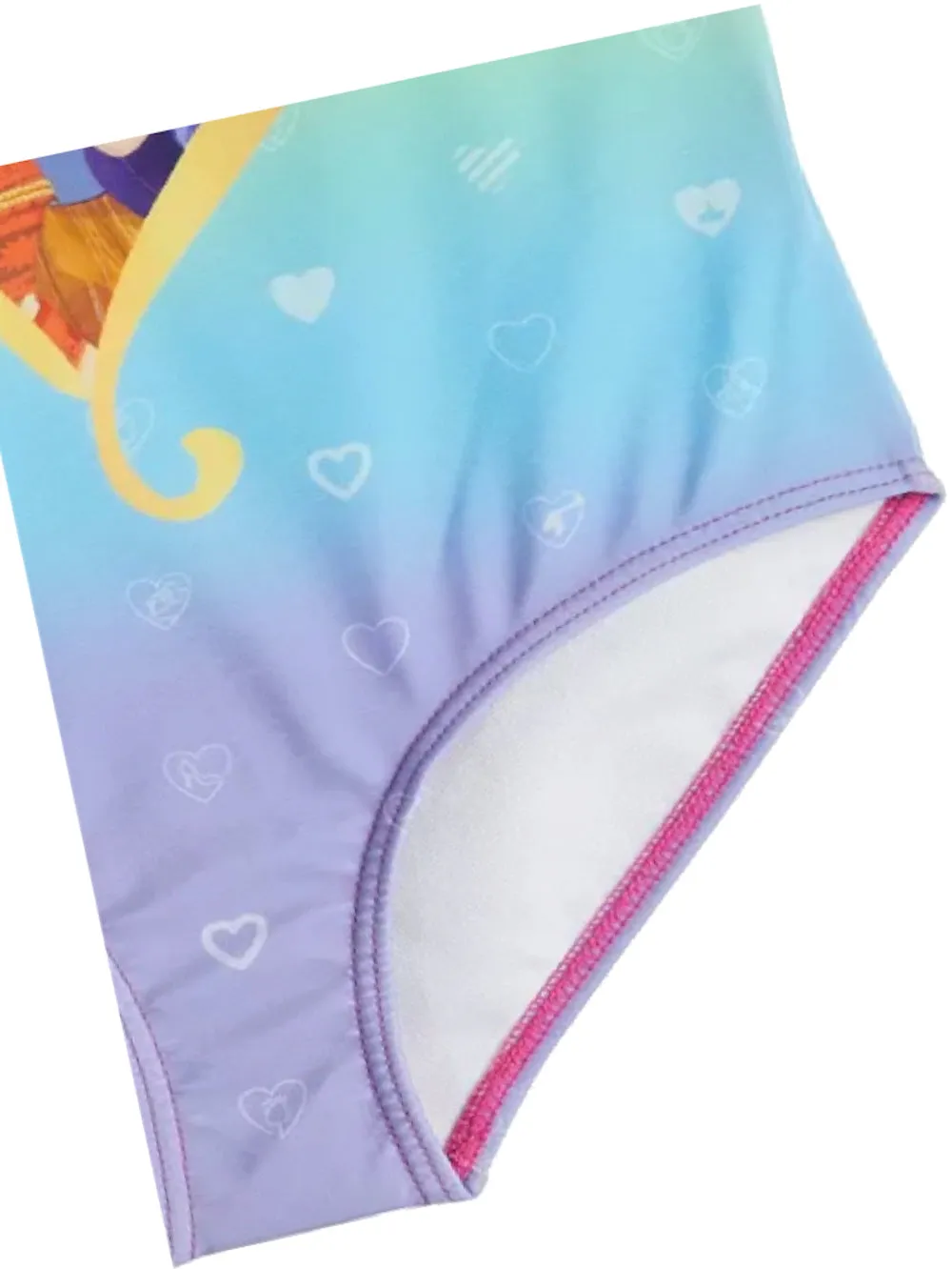 Disney Princess Girls Swimsuit One Piece Bathing Suit for Kids