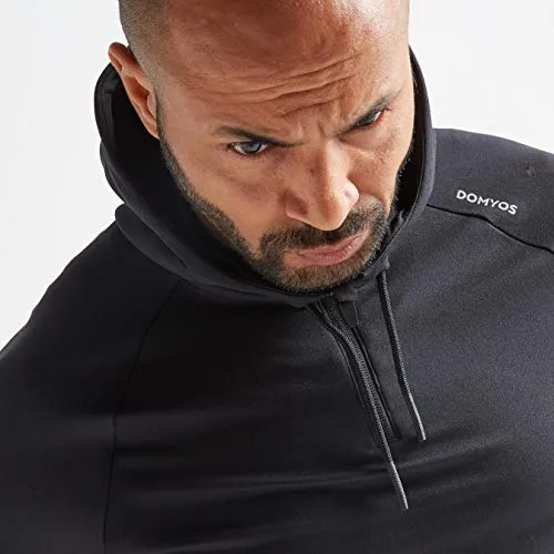Domyos 8542795 Fsw 500 Fitness Cardio Training Sweatshirt (Size: Large, Color: Black)