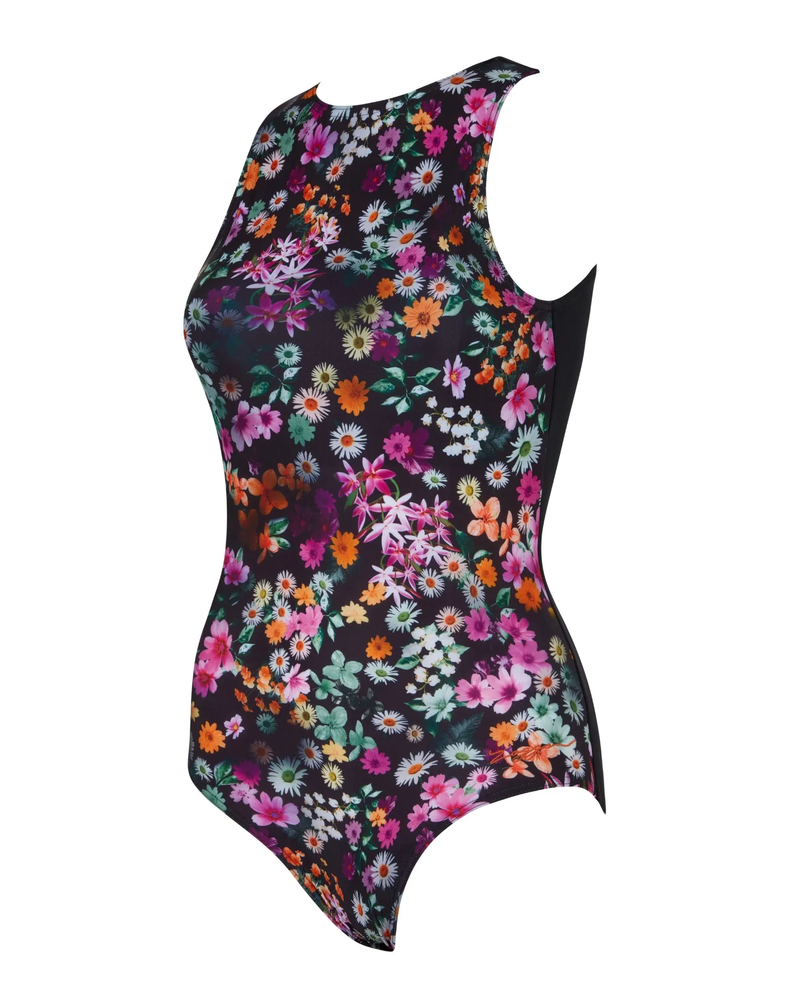 Dream Hi Front Swimsuit - Black/Multi