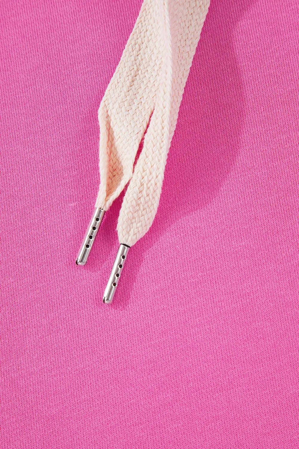 Drop Shoulder Drawstring Cropped Hoodie