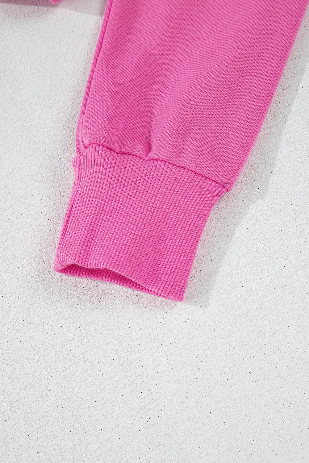 Drop Shoulder Drawstring Cropped Hoodie