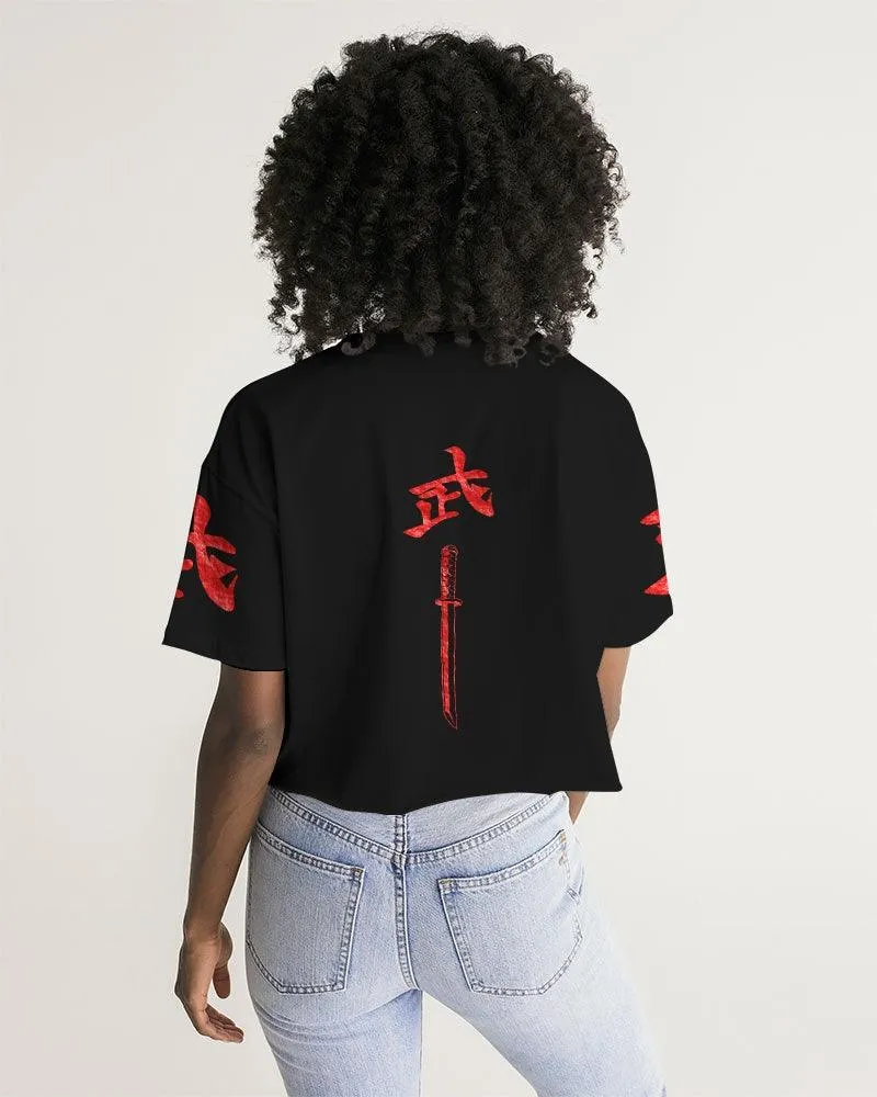 Dueling Dragons Women's Lounge Cropped Tee
