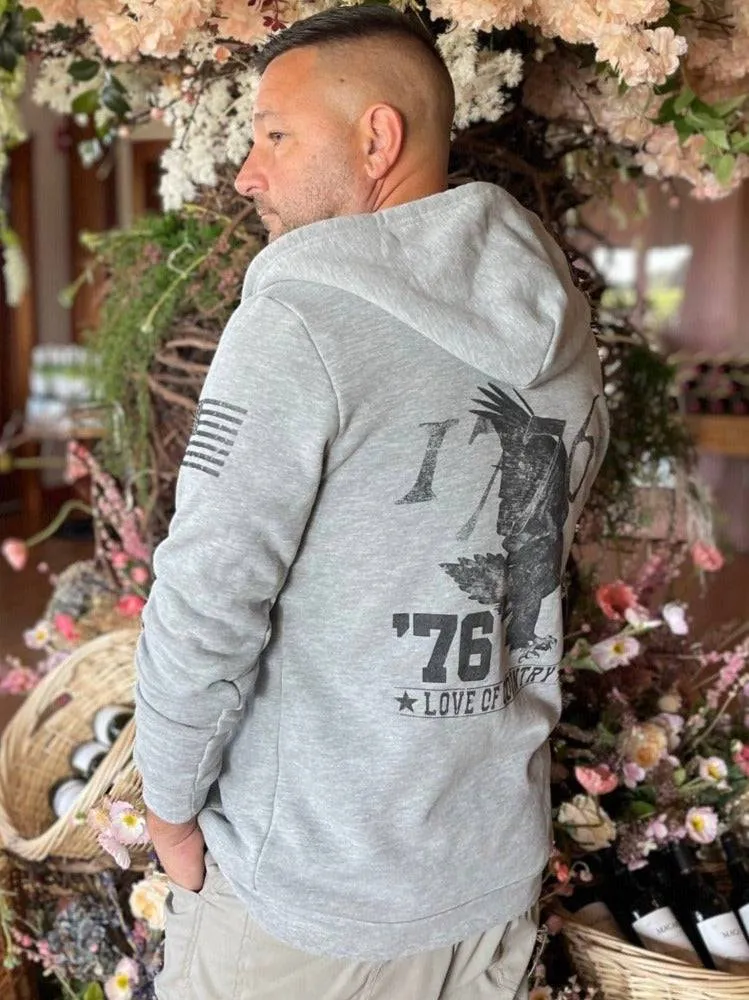 Eagle '76 50/50 Zip Up Sweatshirt