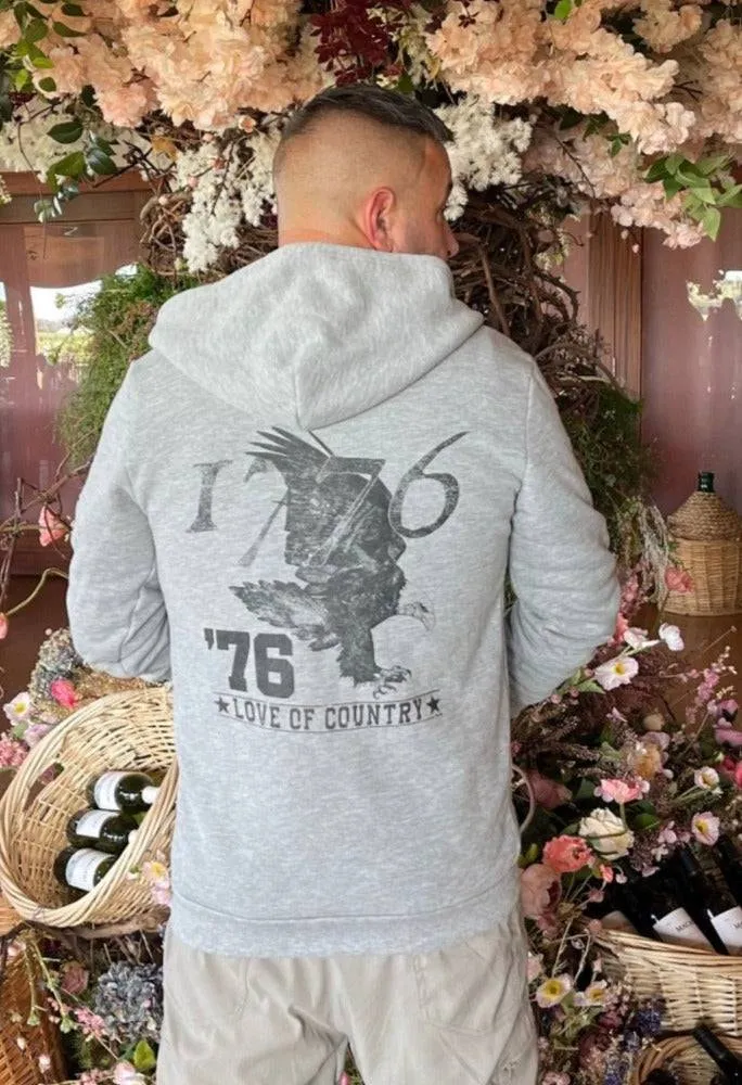 Eagle '76 50/50 Zip Up Sweatshirt
