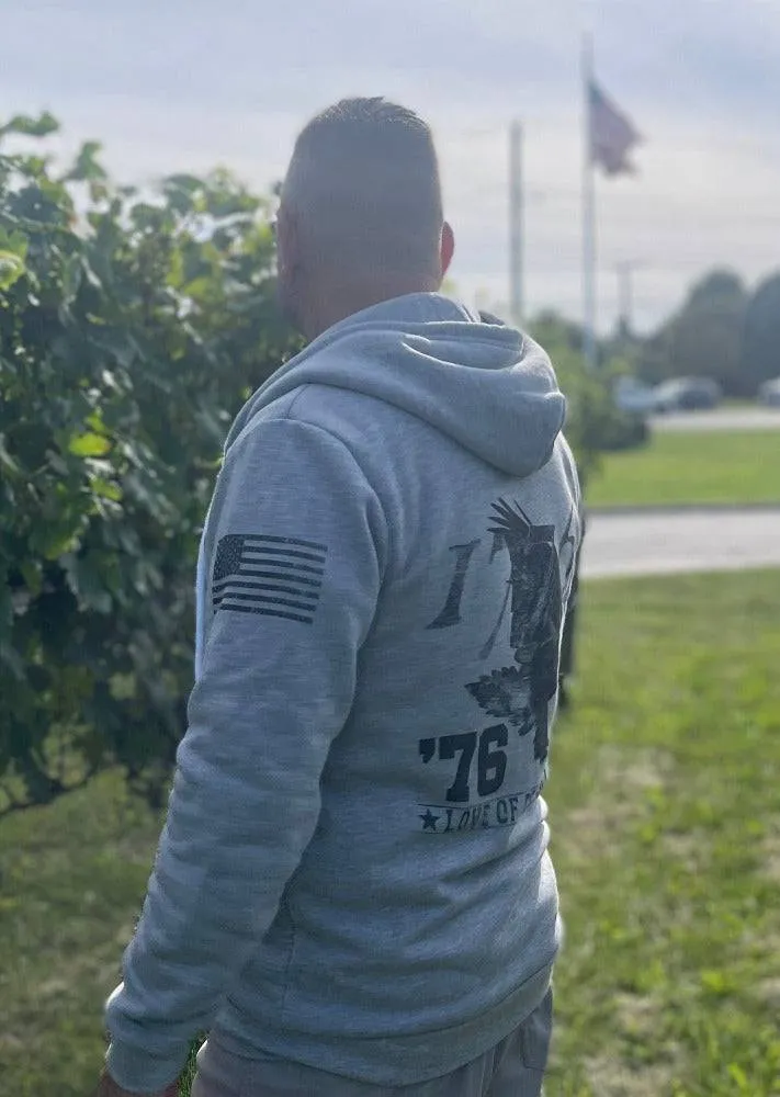 Eagle '76 50/50 Zip Up Sweatshirt