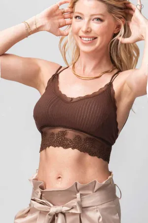 Earthen Lace Back Bralette
