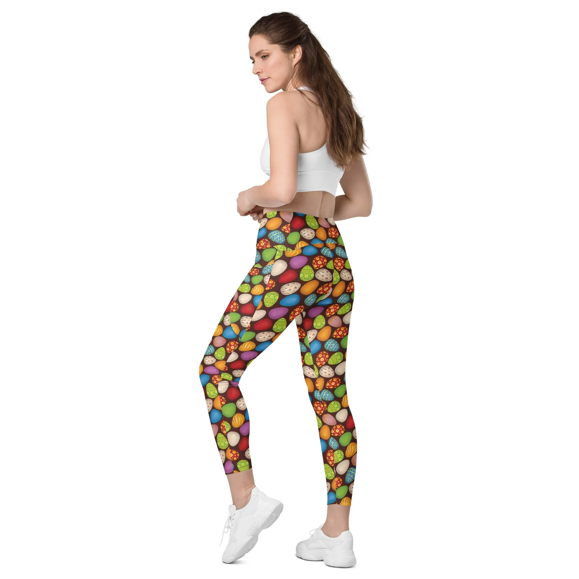 Easter Eggs Leggings with pockets