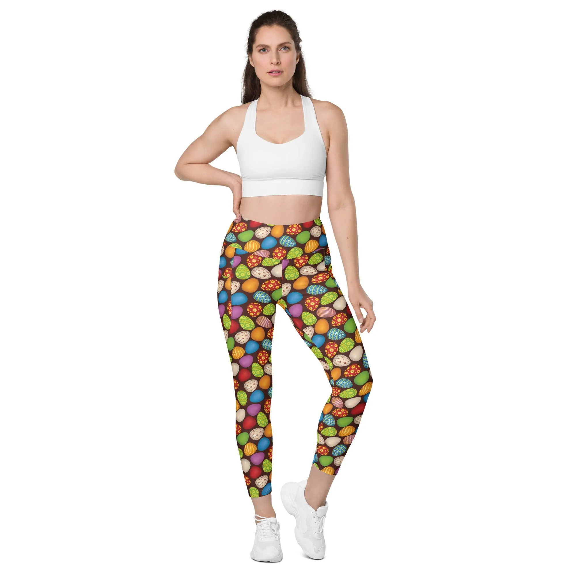 Easter Eggs Leggings with pockets