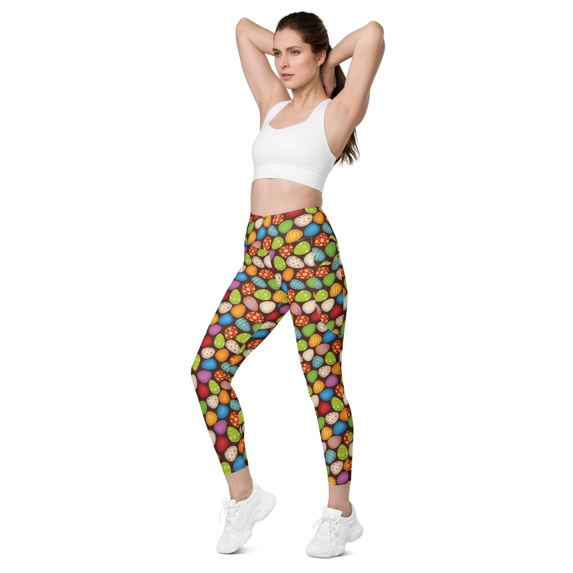 Easter Eggs Leggings with pockets