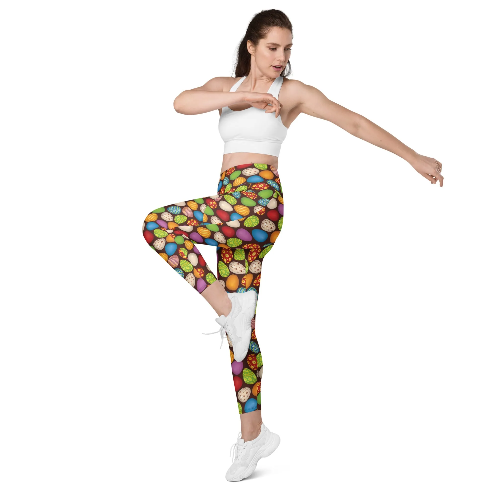 Easter Eggs Leggings with pockets