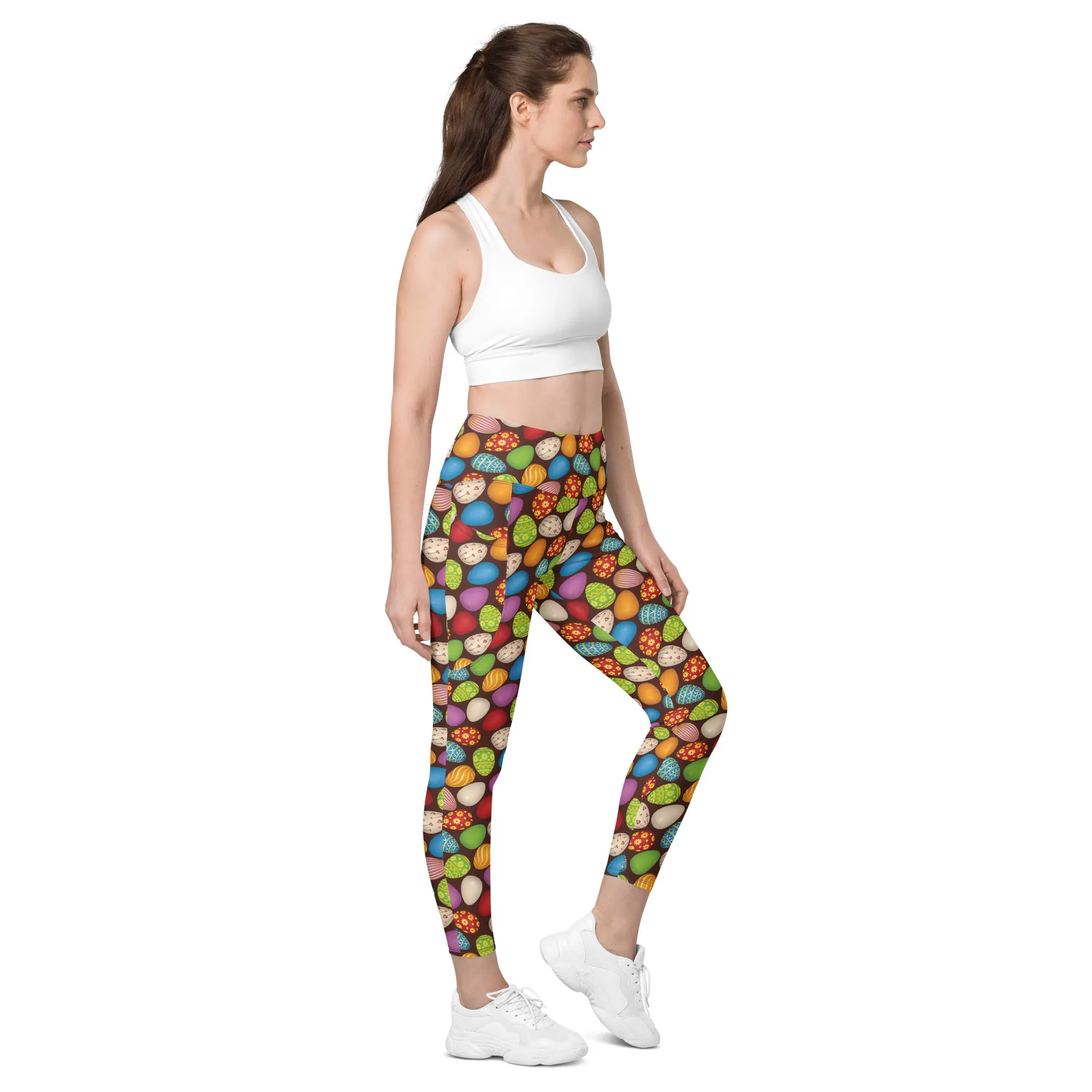 Easter Eggs Leggings with pockets