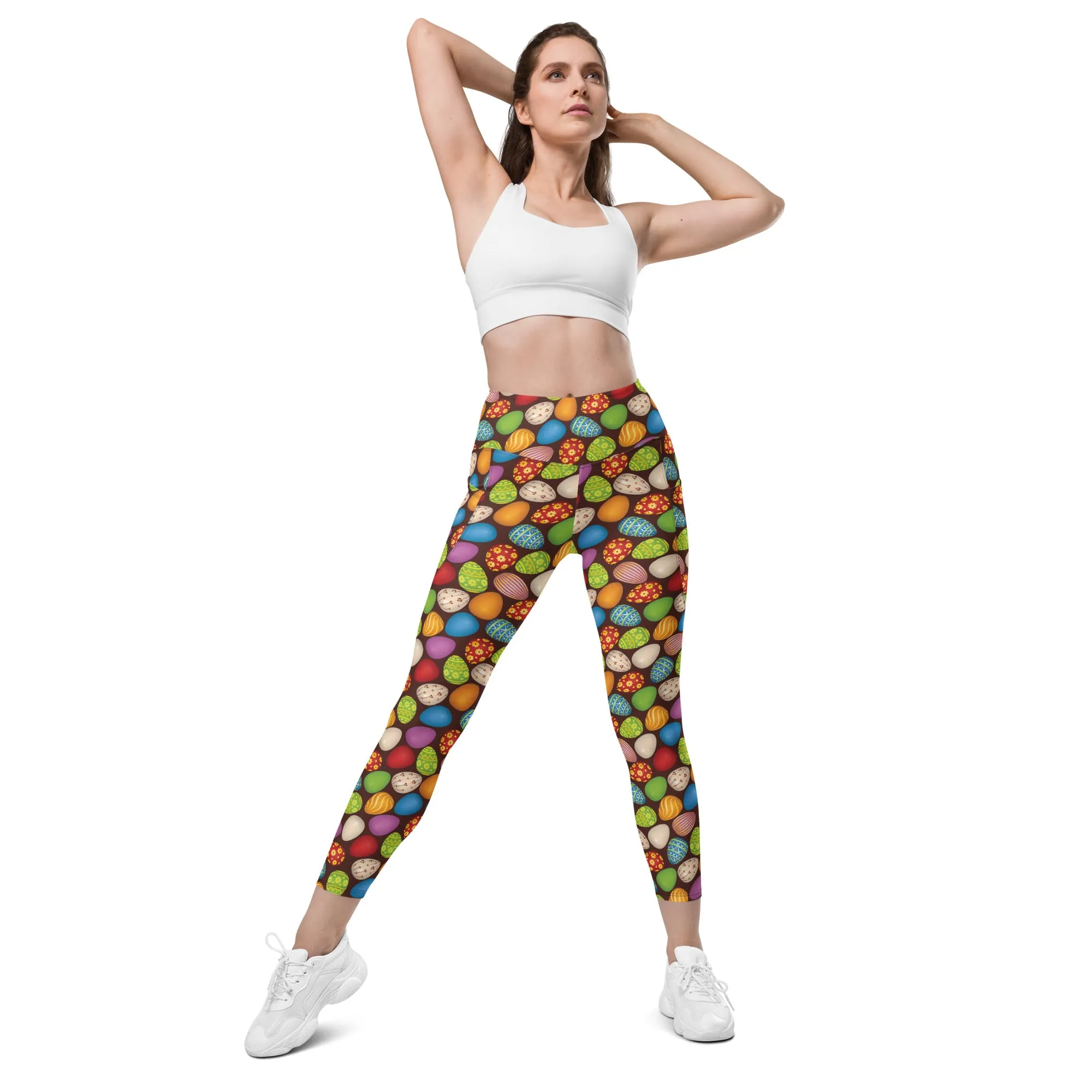 Easter Eggs Leggings with pockets