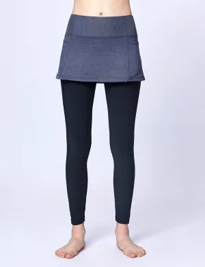 easyoga LA-VEDA Multipro Denim Lithe  Athleisure Pantskirt - J05 Jeans Blue