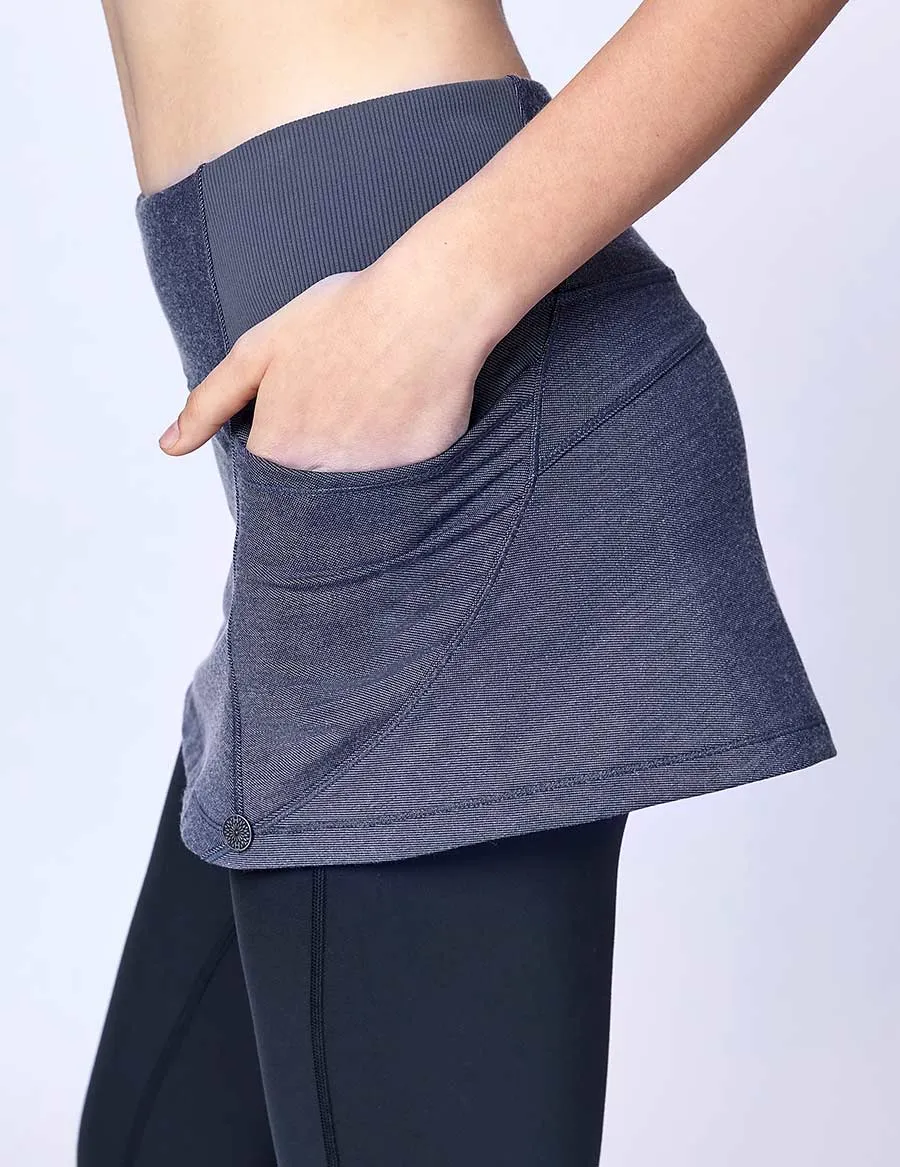 easyoga LA-VEDA Multipro Denim Lithe  Athleisure Pantskirt - J05 Jeans Blue
