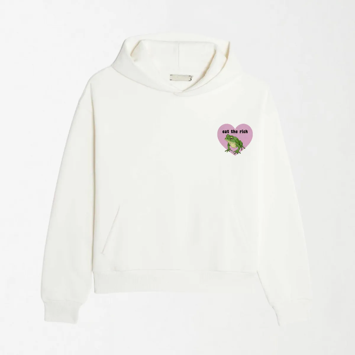 Eat The Rich Frog - Graphic Hoodie