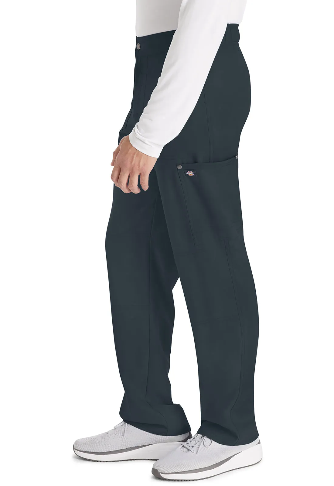 EDS NXT DK216 Men's Mid Rise Zip Fly Straight Leg Pants Pewter