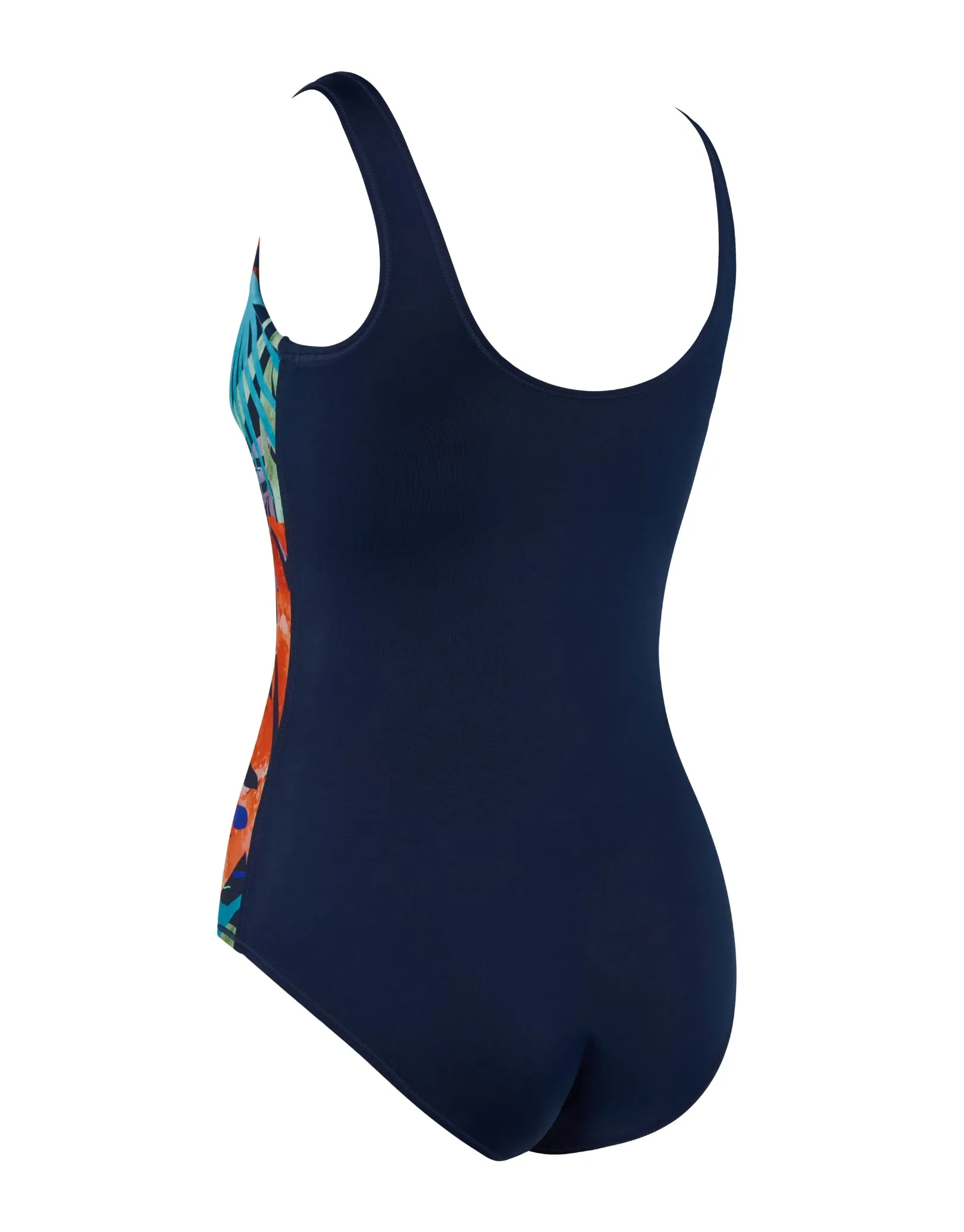 Elegance Scoopback Swimsuit - Navy/Multi