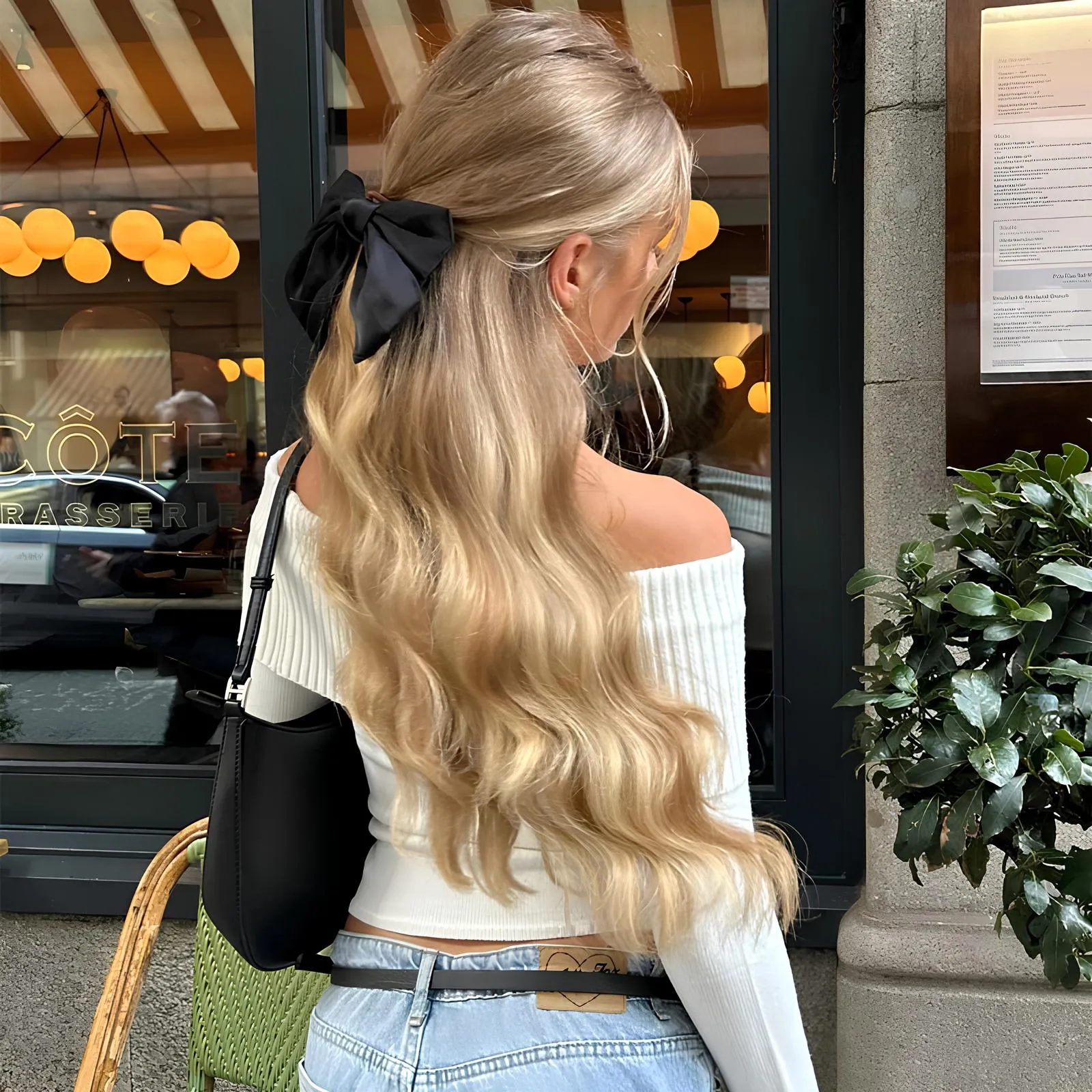 Elegant Slash-Neck Ribbed Crop Top – Effortlessly Chic & Feminine