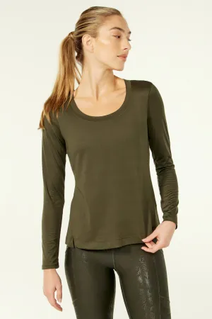 Ella Long Sleeve Top (Rosin)