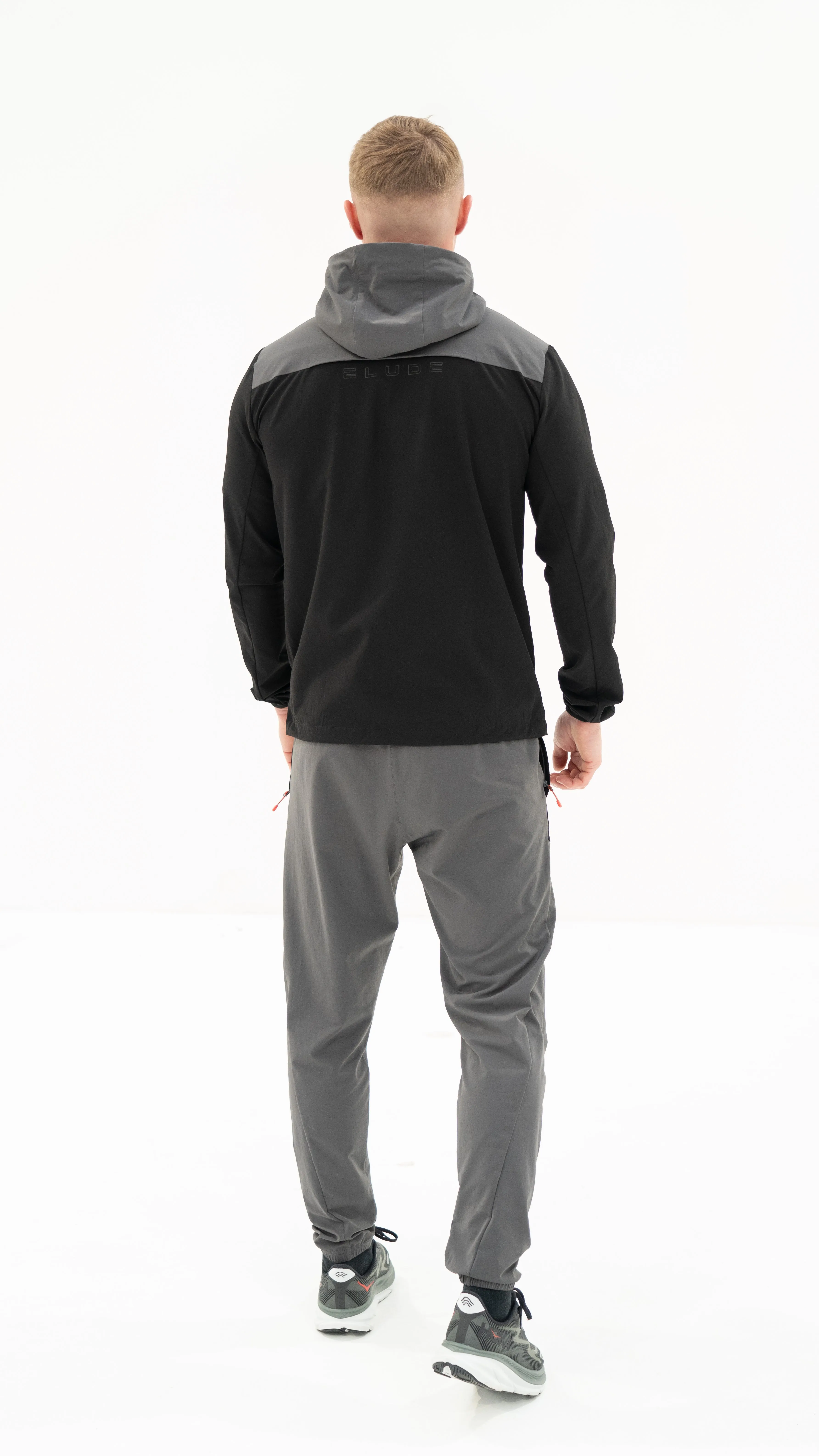 ELUDE Ghost Tracksuit - Black/Coal/Red