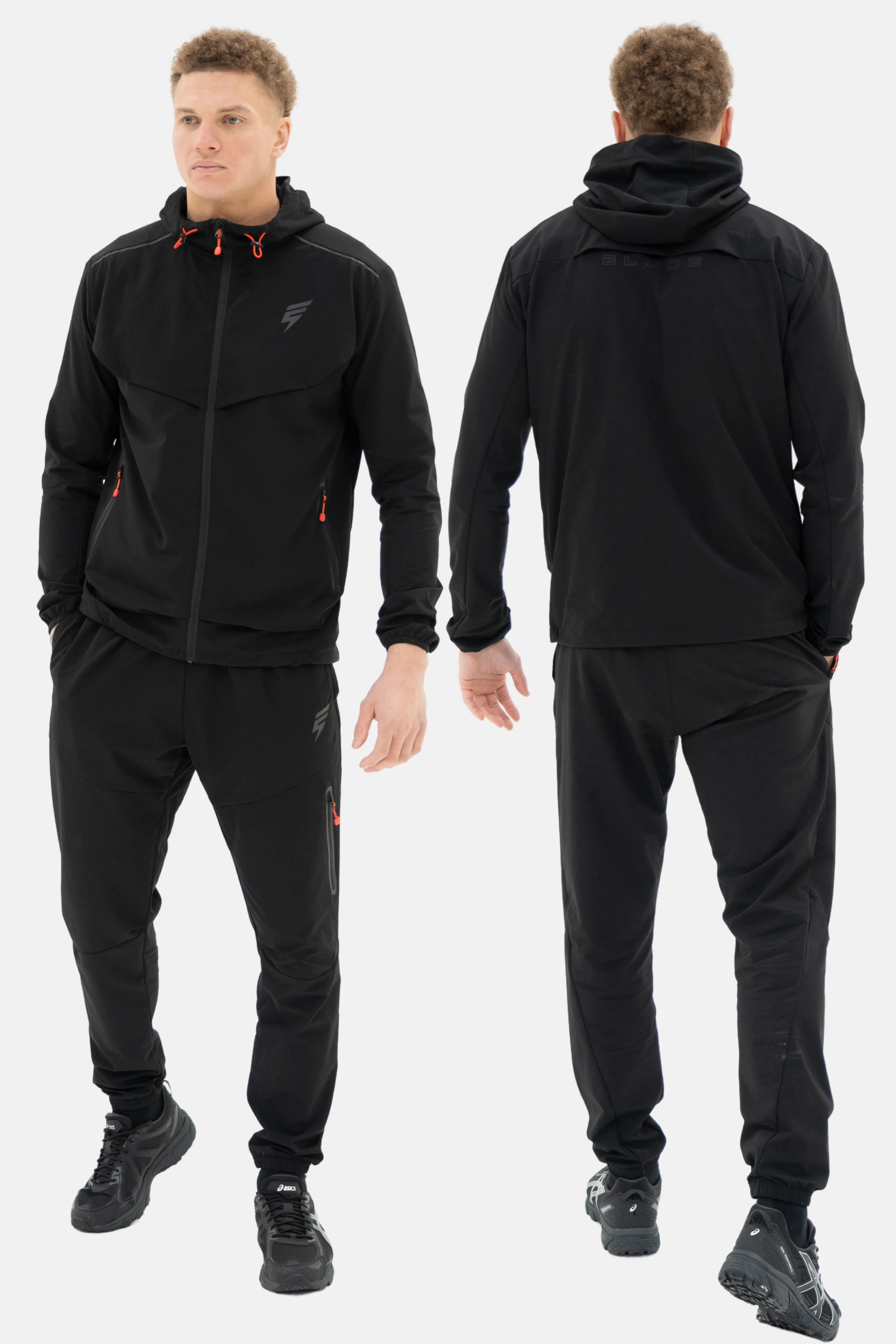ELUDE Ghost Tracksuit - Black/Red