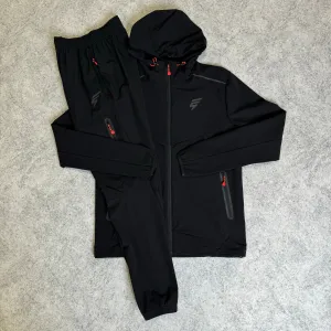 ELUDE Ghost Tracksuit - Black/Red