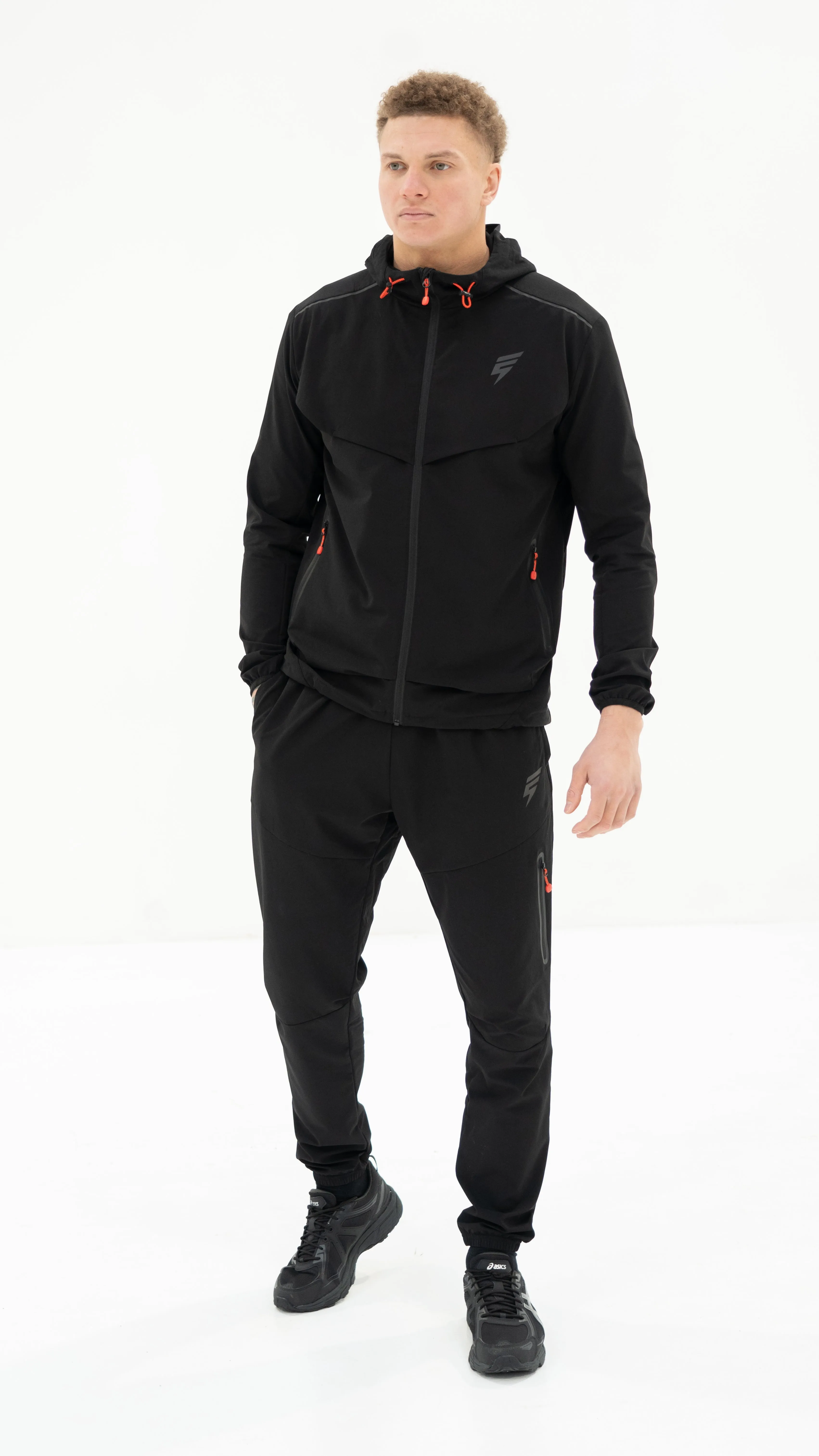 ELUDE Ghost Tracksuit - Black/Red