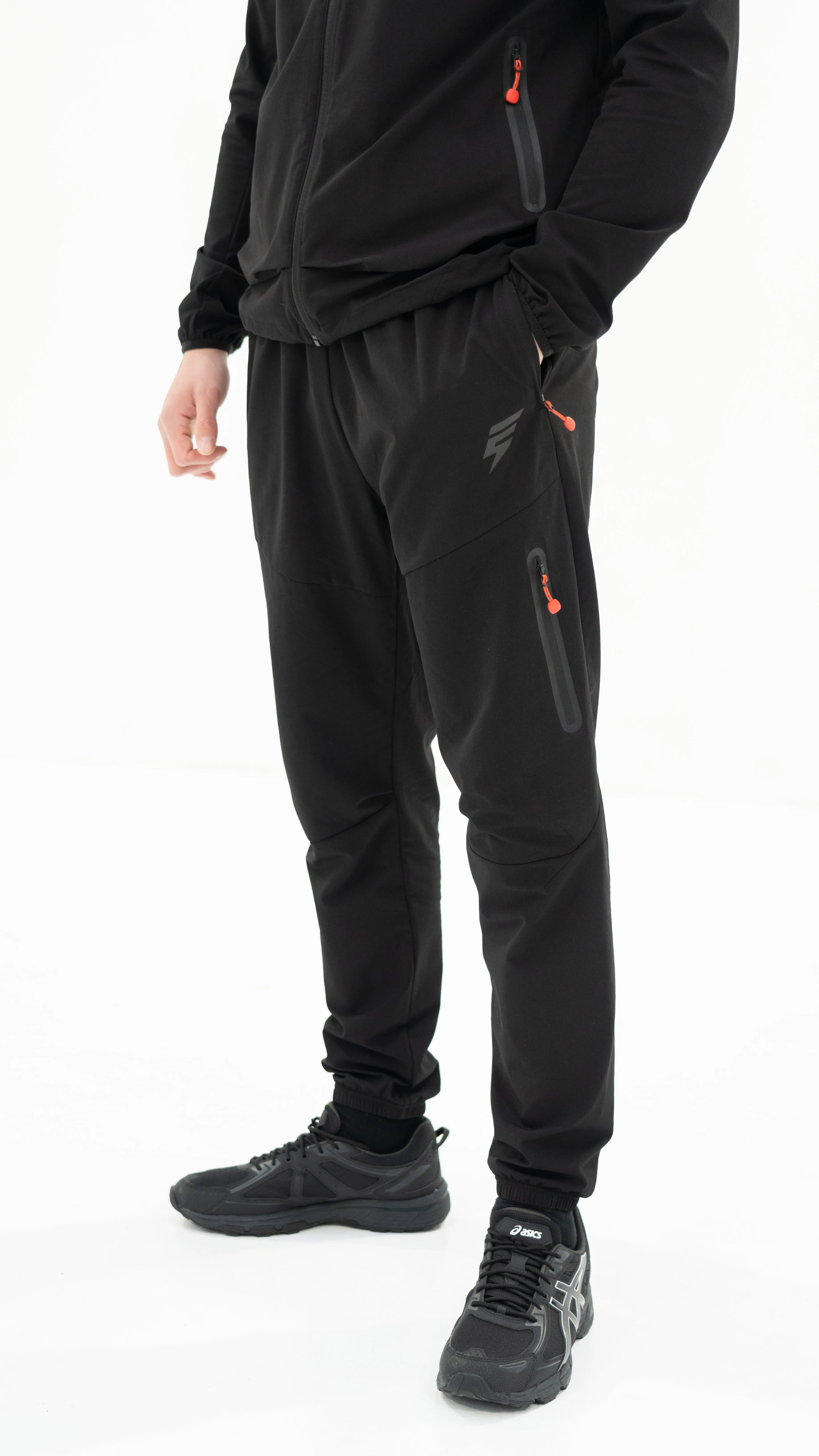 ELUDE Ghost Tracksuit - Black/Red