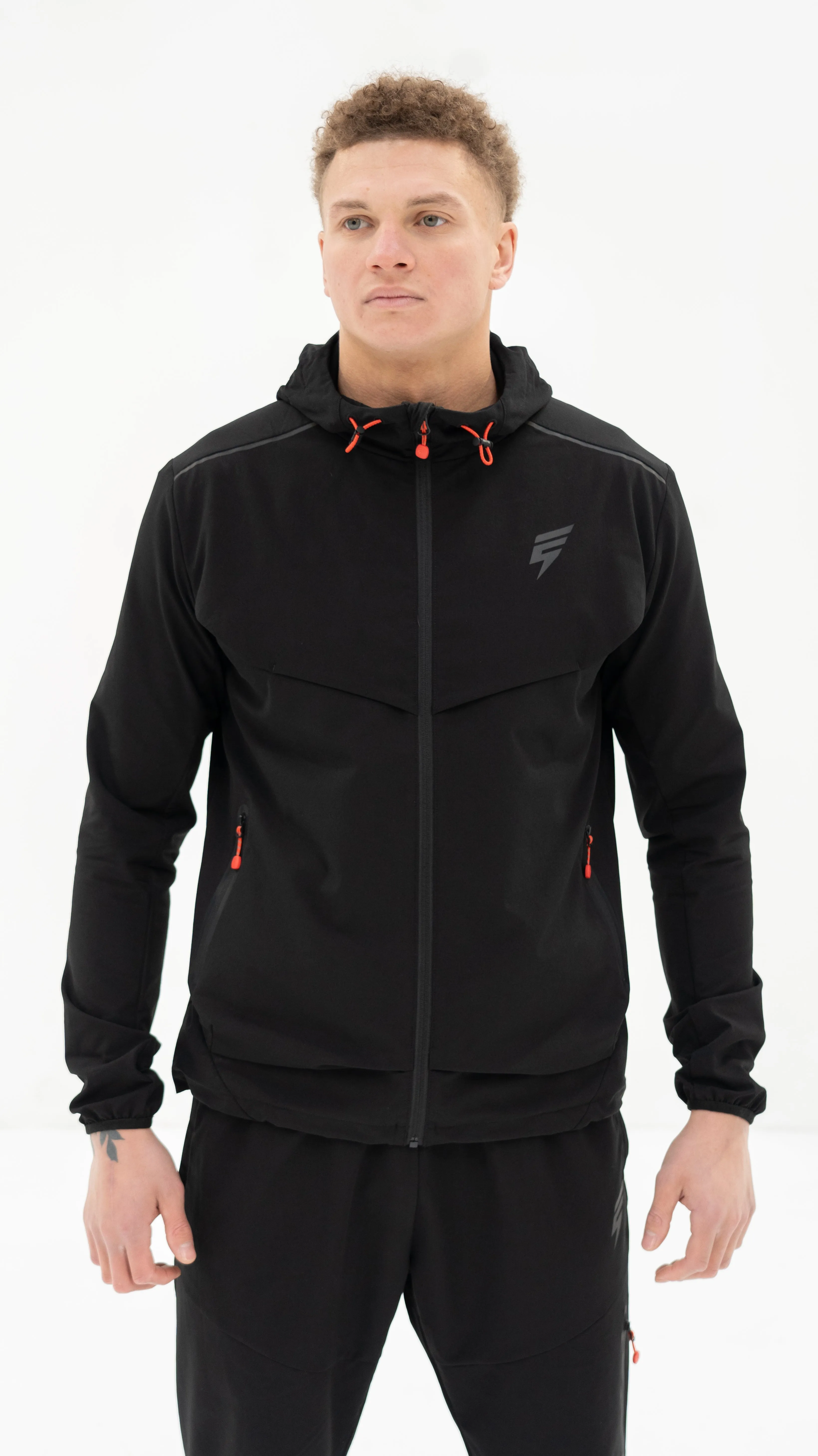 ELUDE Ghost Tracksuit - Black/Red