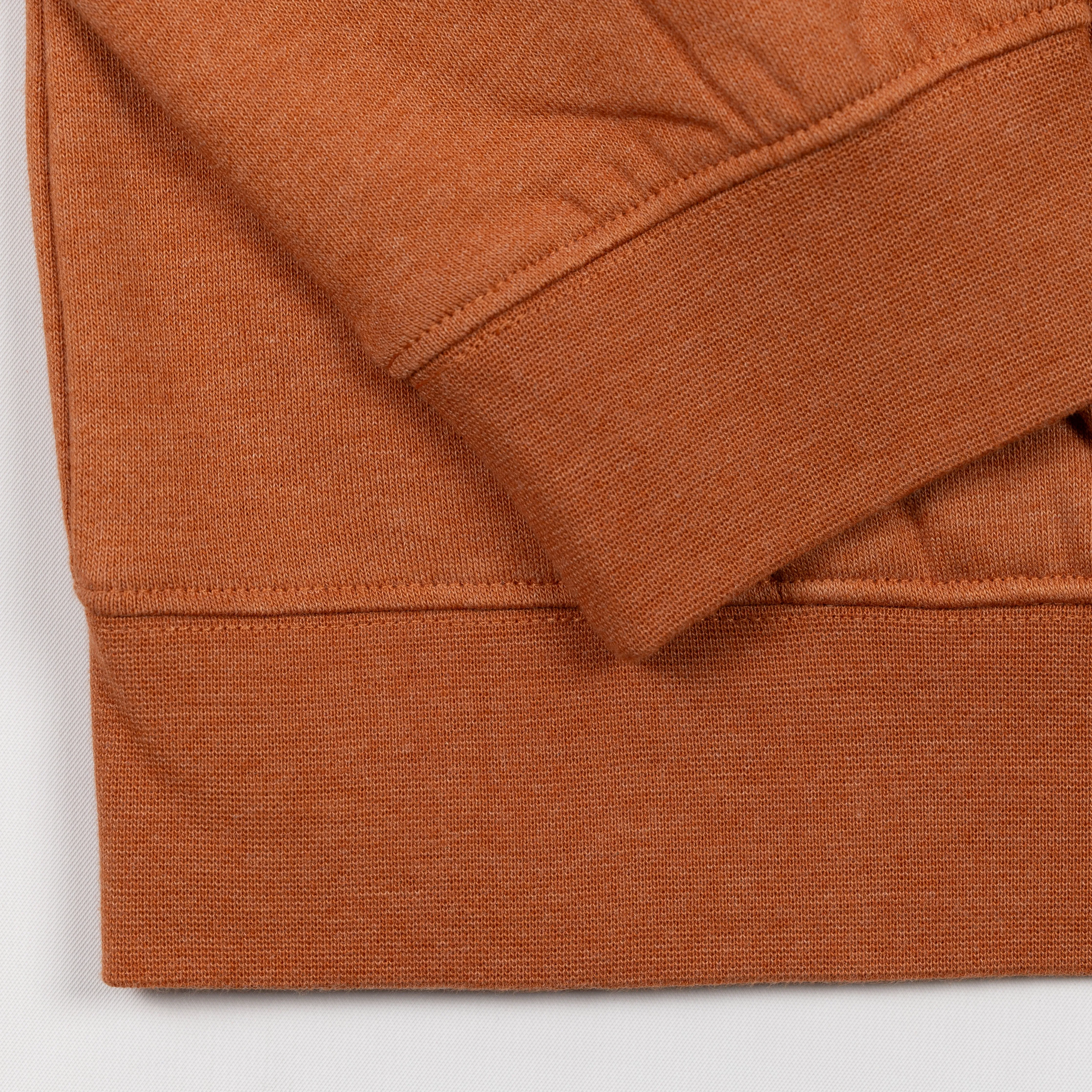 Embroidered Back Hoodie - Amber Brown / Mushroom
