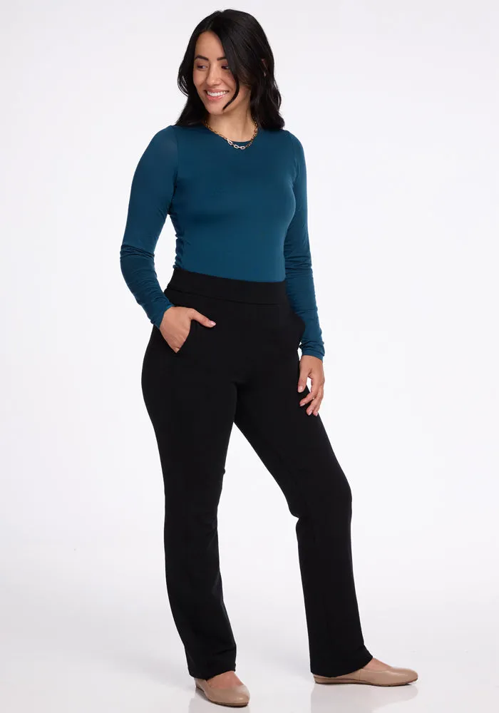 Emerson Straight Leg Pants Petite - Black