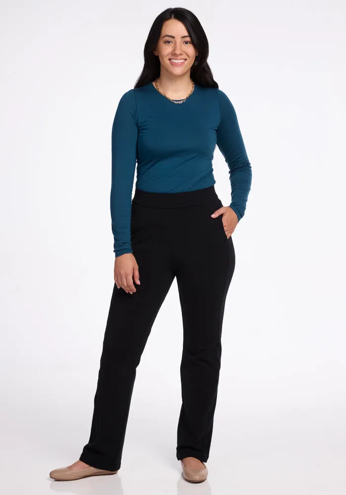 Emerson Straight Leg Pants Petite - Black