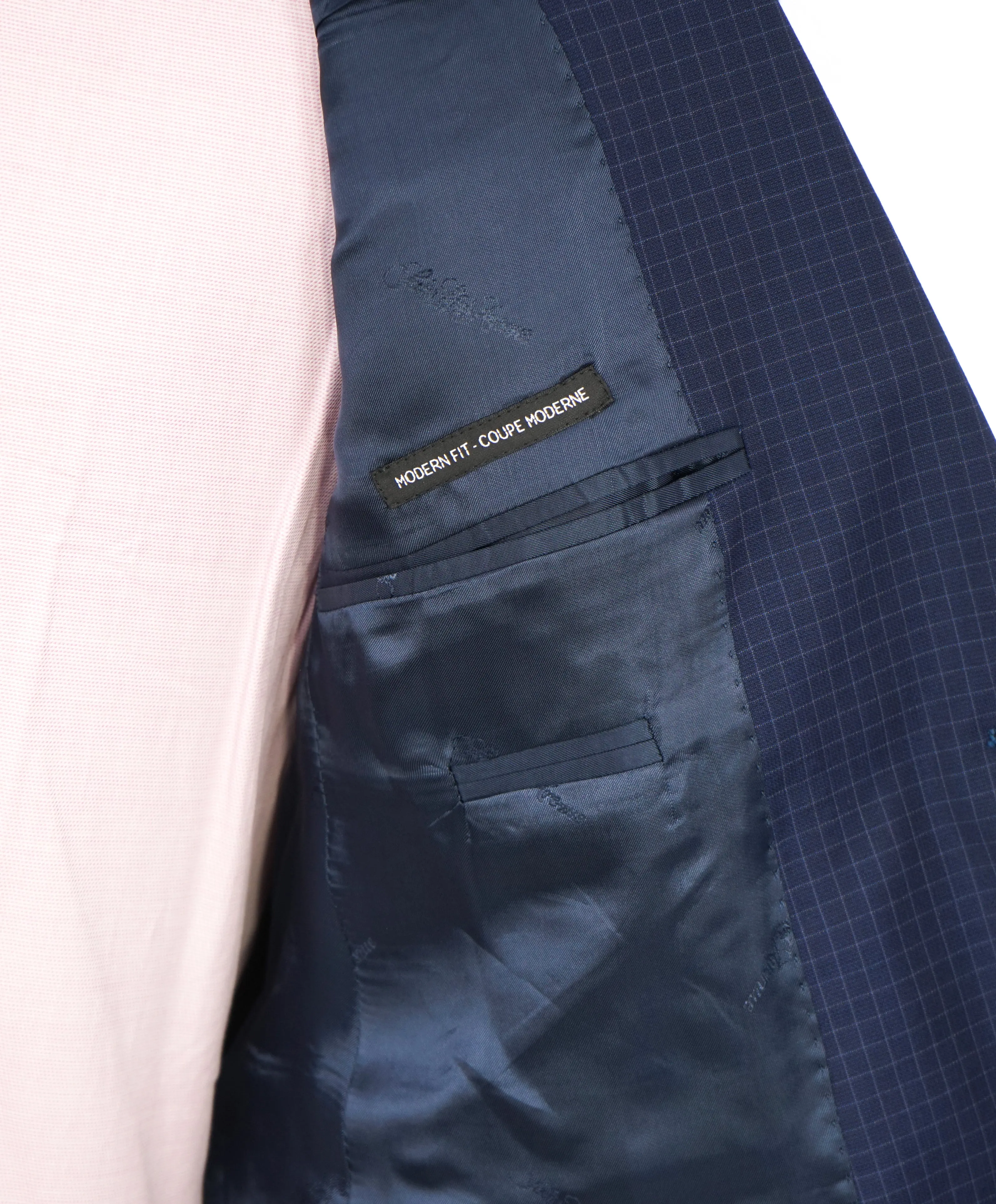 ERMENEGILDO ZEGNA - By SFA *TRAVELLER/ AUSTRALIAN WOOL* Blue Box Check Suit - 40S