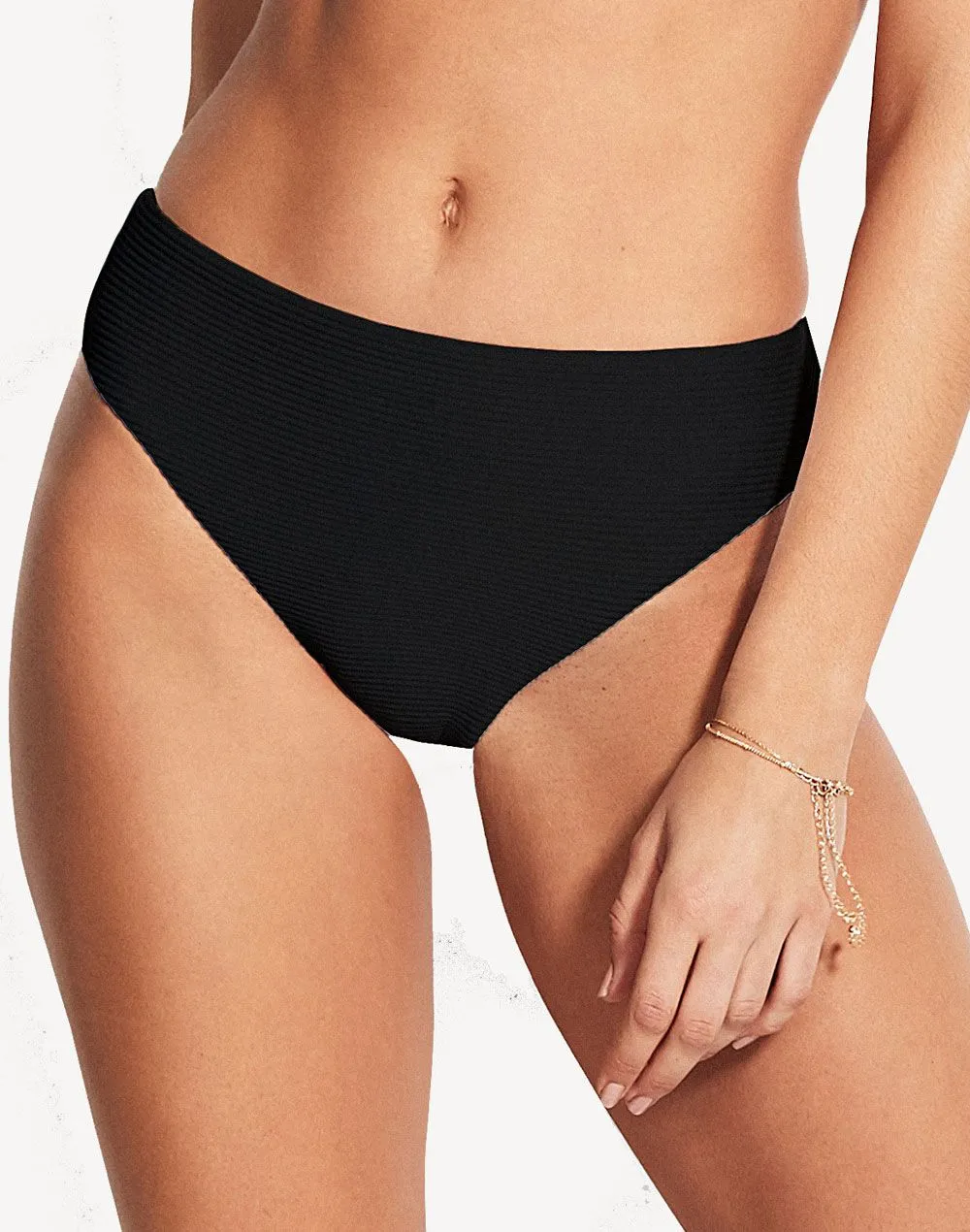 Essentials High Waist Bikini Bottom