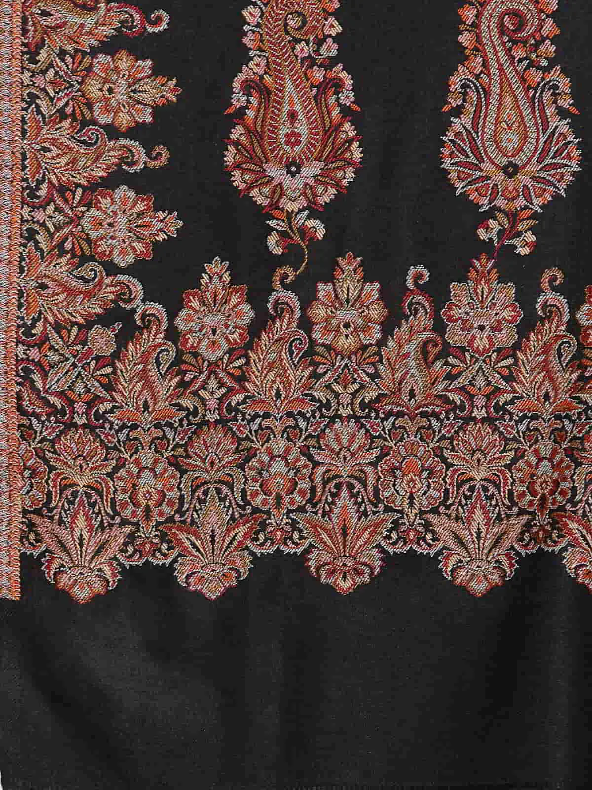 Ethnic Motifs Woven Design Wool Shawl