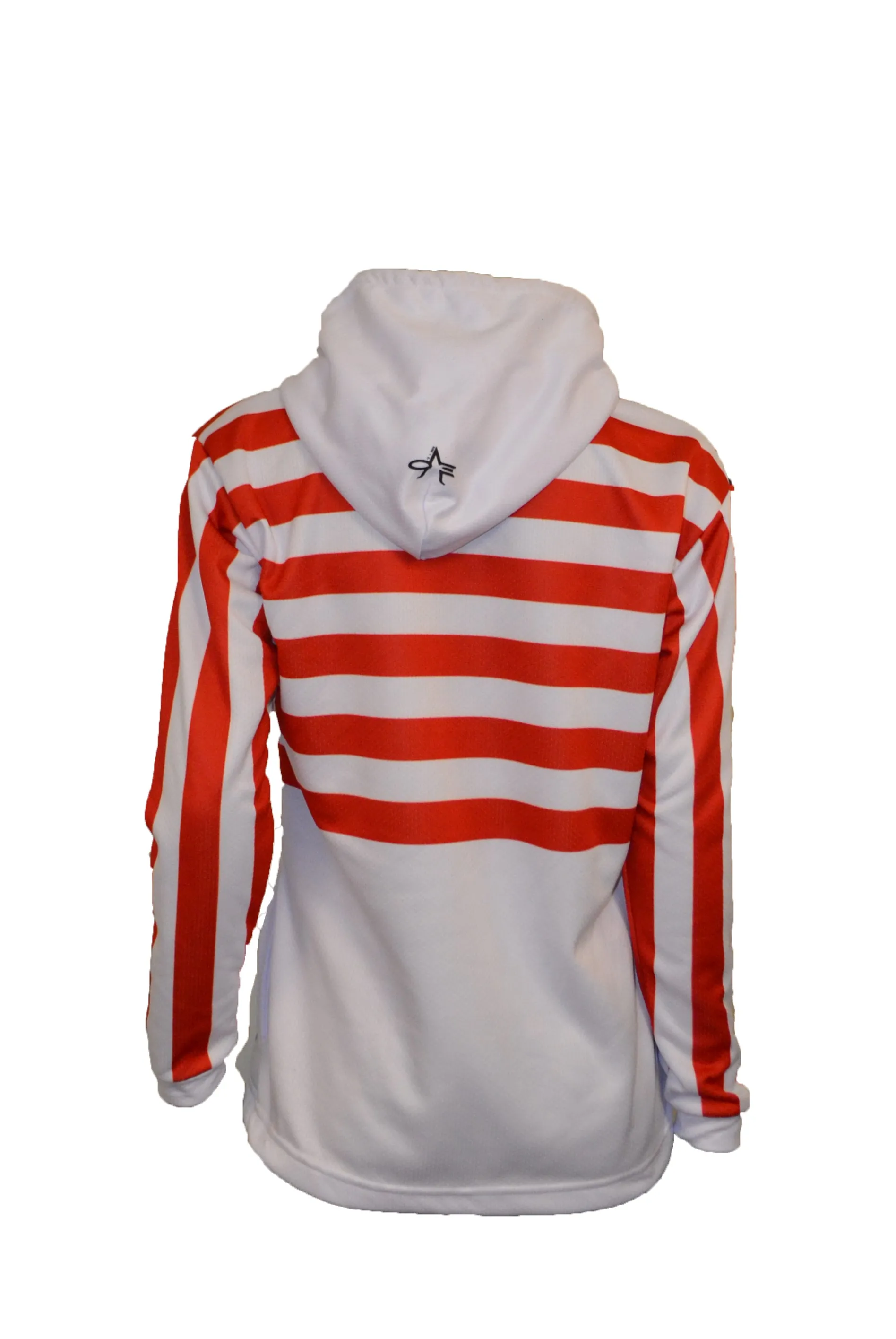 Evo9x FLAG Full Dye Sublimated Drawstring Pullover Hoodie White