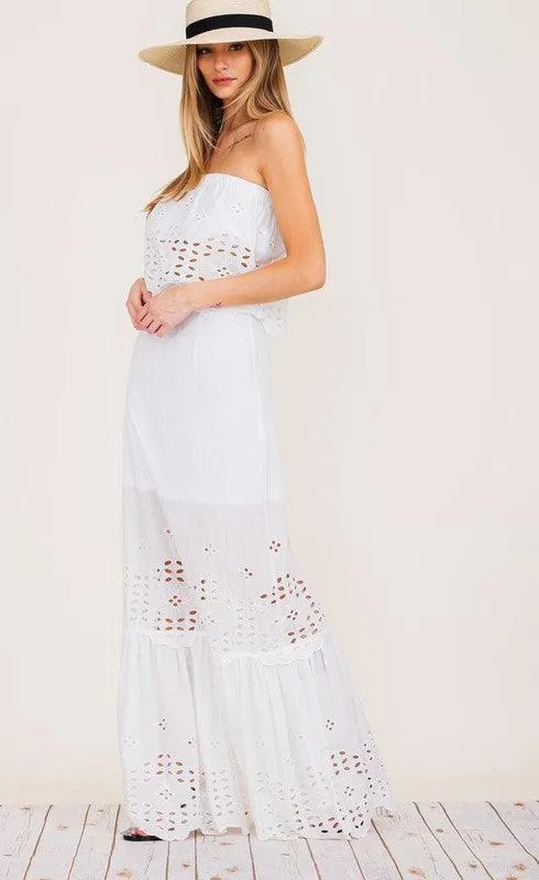 EYELET LACE SKIET SET