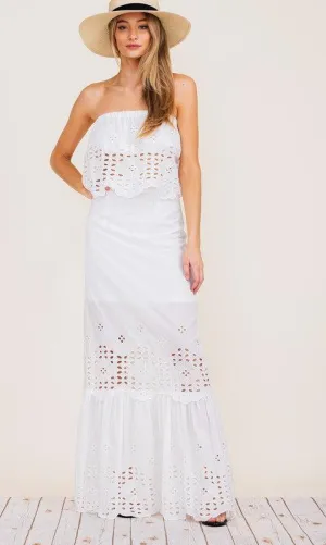 EYELET LACE SKIET SET