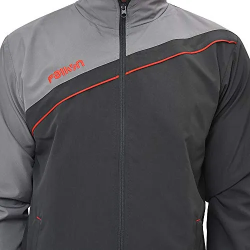 Fallyn Men's Polyester Regular Fit Track Suit for Men Sports Suits for Boys Stylish Trekking Suit Running Suit Warm for Body (Dark Grey_X-Large)