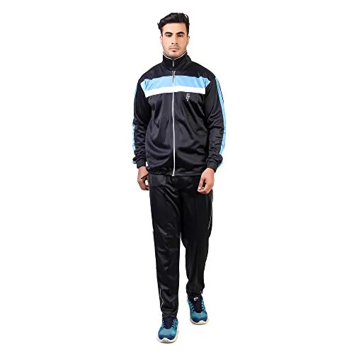 FASHION 7 Men's Polyster Track Suit - Track Suit for Men Sports (White, X-Large)